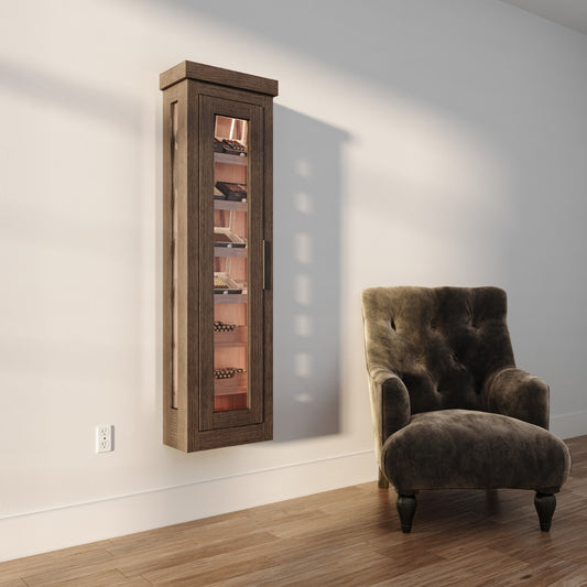 wall-hanging-humidor-compact – humidor cabinet by Grandeur Furnishings