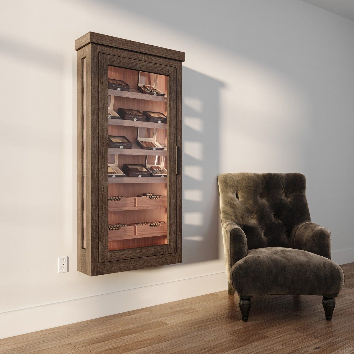 wall-hanging-humidor-grand – humidor cabinet by Grandeur Furnishings