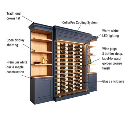 The Entertainer wine cabinet diagram
