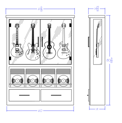 timbre-guitar-cabinet – wine cabinet by Grandeur Furnishings