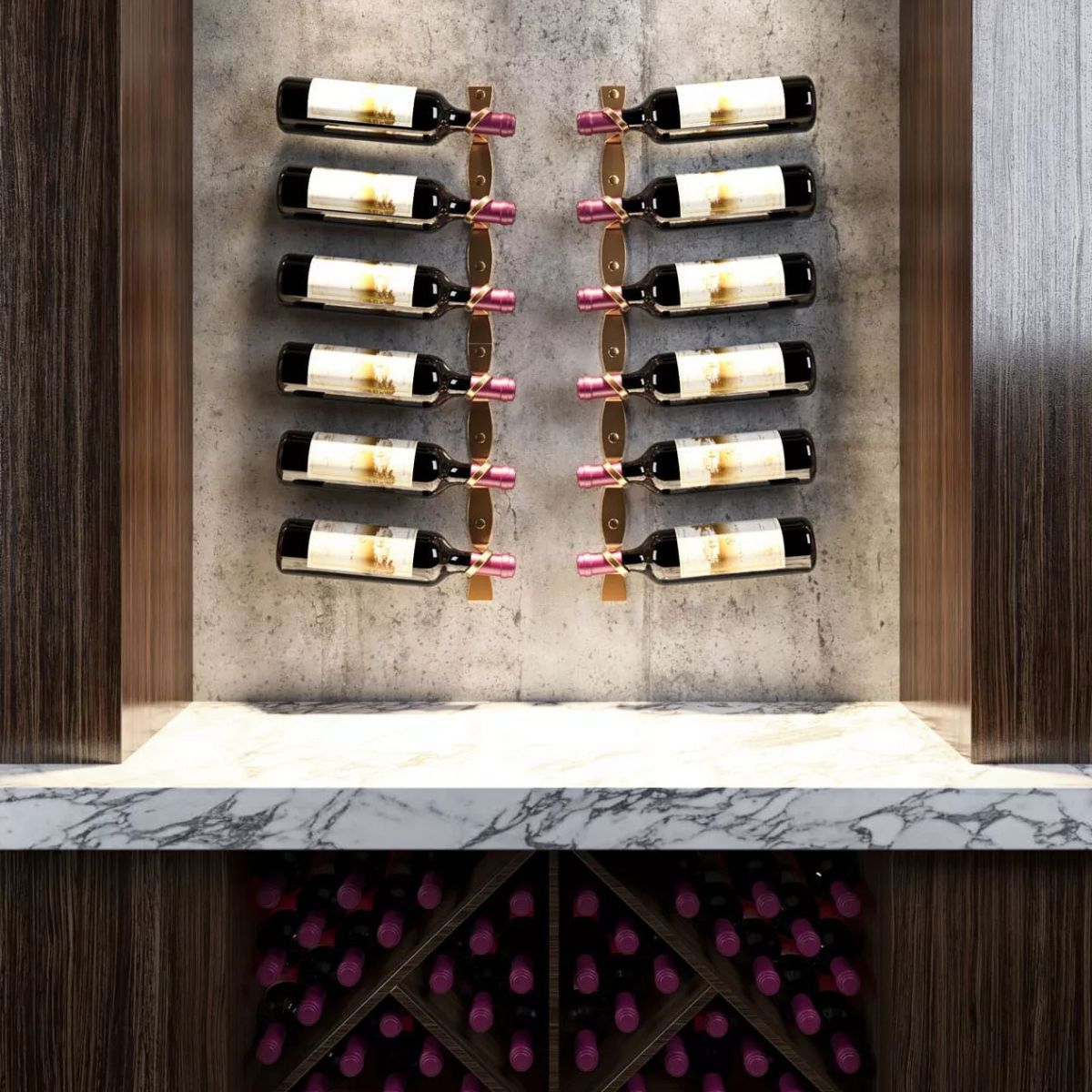 helix wine niche cabinet display