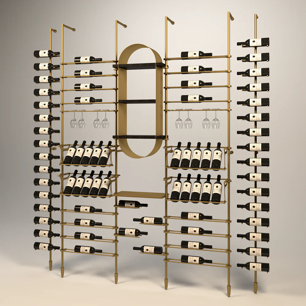 marche-wine-wall-76-bottles – wine cabinet by Grandeur Furnishings
