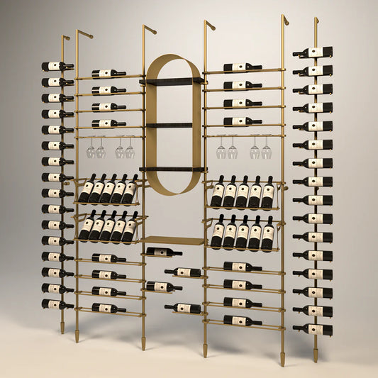 marche-wine-wall-76-bottles – wine cabinet by Grandeur Furnishings