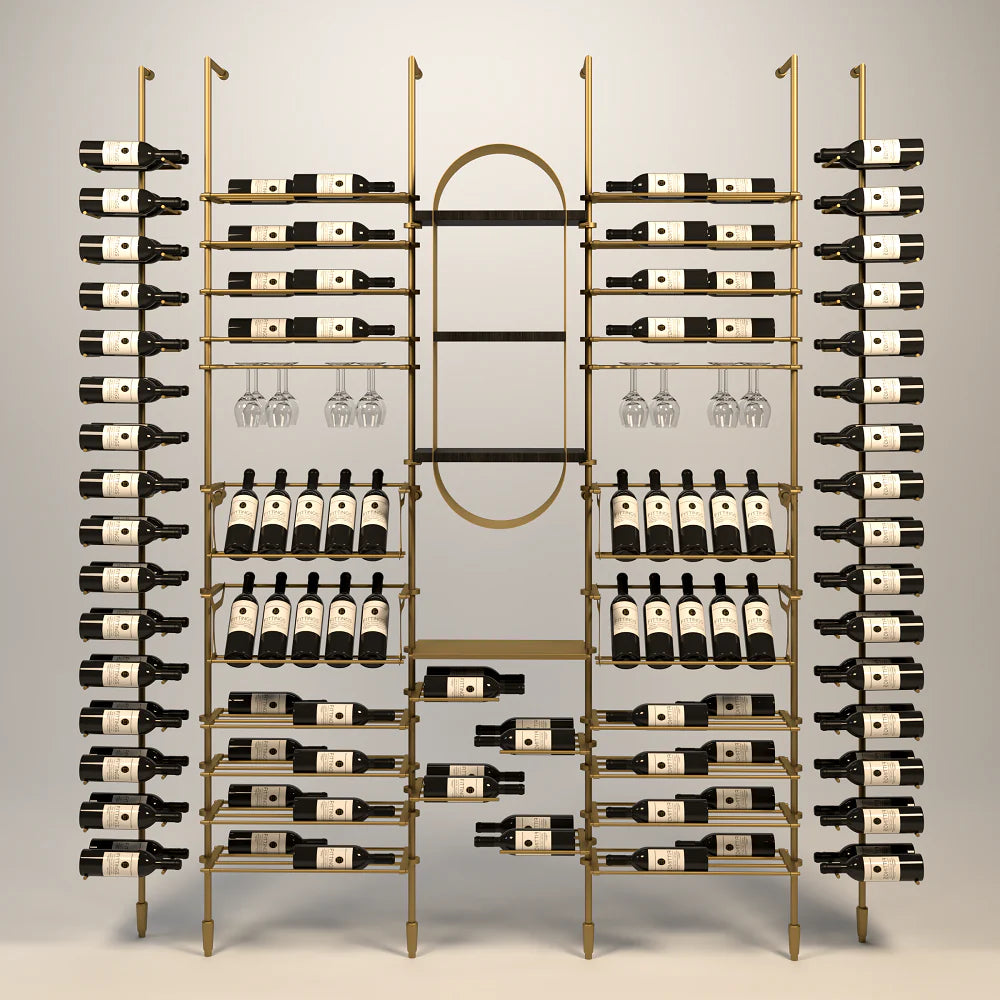 marche-wine-wall-128-bottles – wine cabinet by Grandeur Furnishings