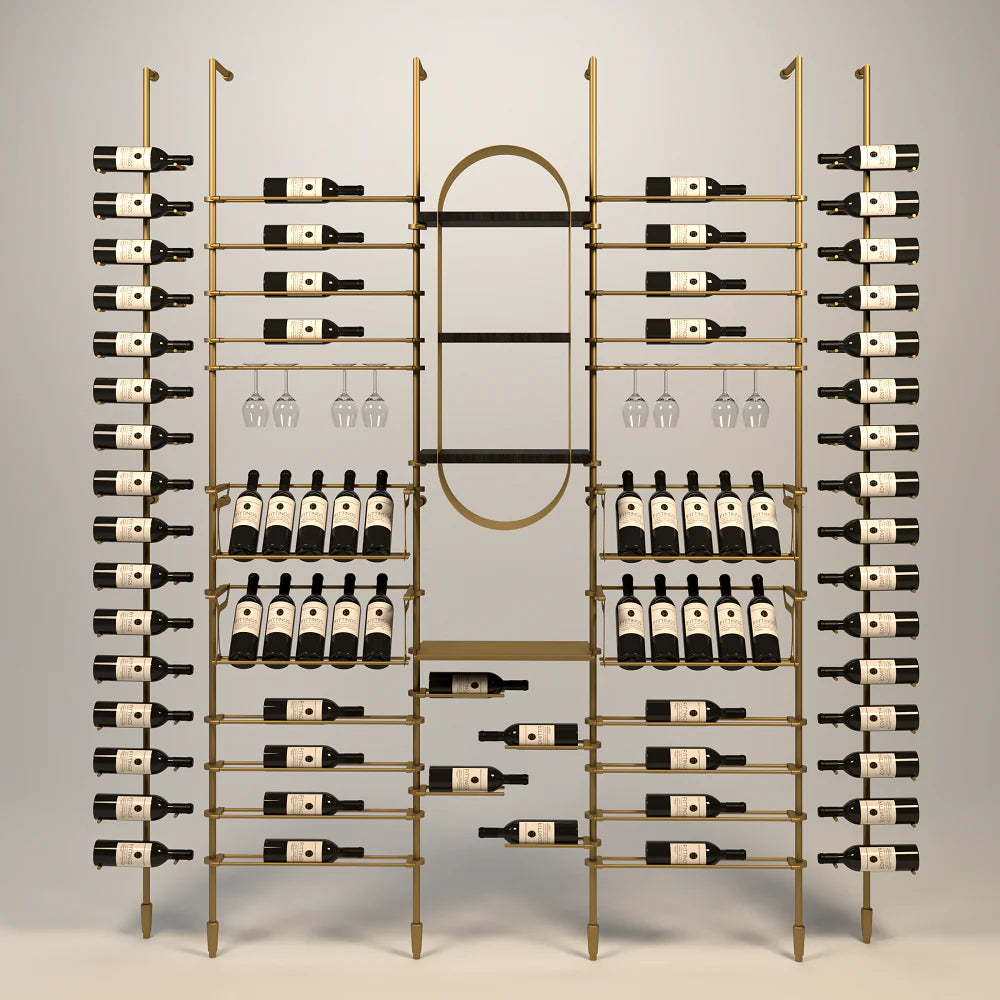 marche-wine-wall-76-bottles – wine cabinet by Grandeur Furnishings